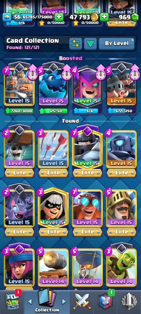 CR521 Maxed Level 15 Collection, 11 Evolutions, 74 Emotes, 80 Banners 